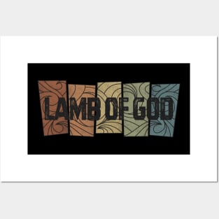 Lamb of God Retro Pattern Posters and Art